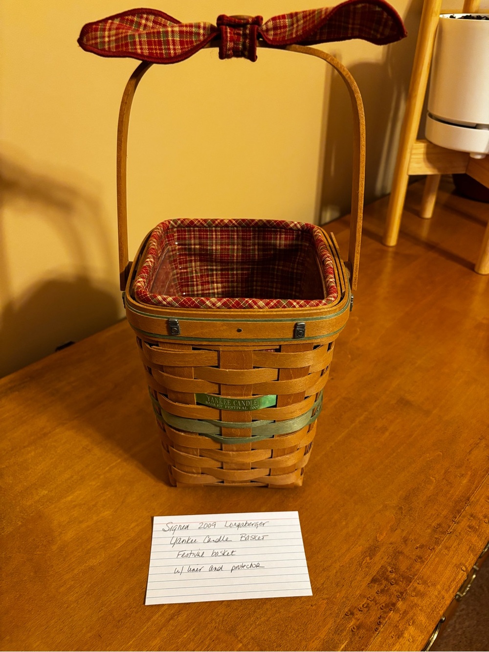 Signed 2009 Longaberger Yankee Candle Basket Festival Basket Set
